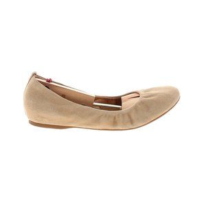 J Crew Factory Anya Suede Ballet Flats Tan